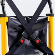 2-Wheel Deluxe Evacuation Chair - Ambulance Transport Folding Stair Chair Lift