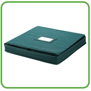 Elf Stor Ornament Storage Chest with Dividers, Green