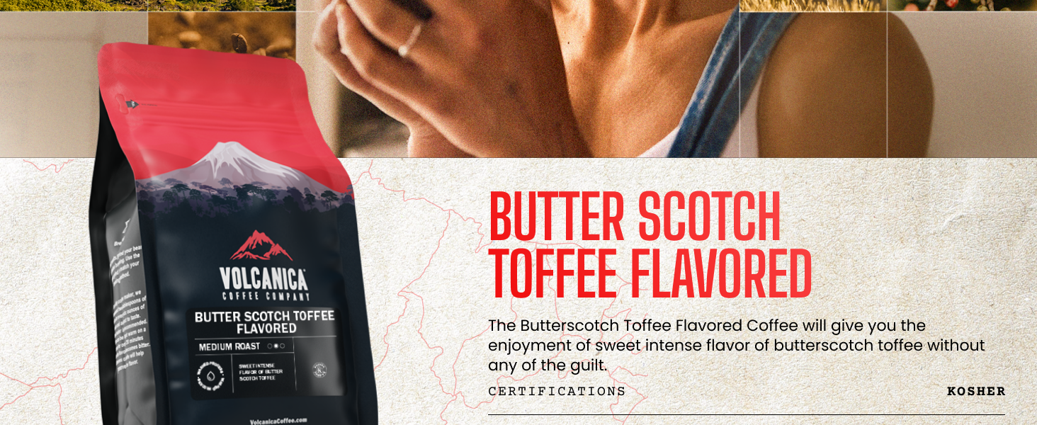 Butter Scotch Toffee Flavored Coffee