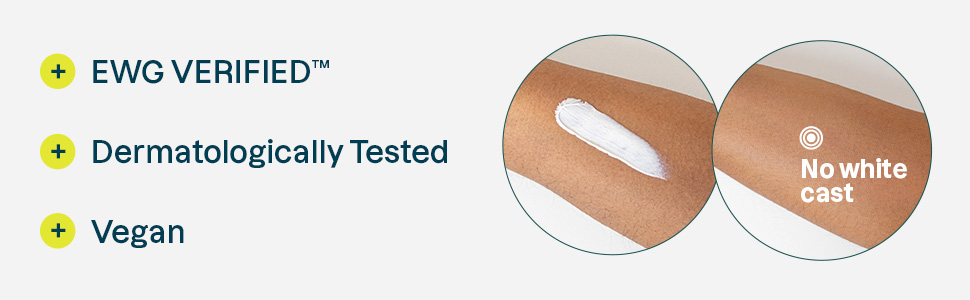 EWG DERMATOLOGICALLY TESTED VEGAN