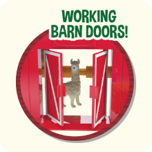 working barn doors with horse