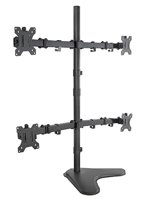 quad monitor stand