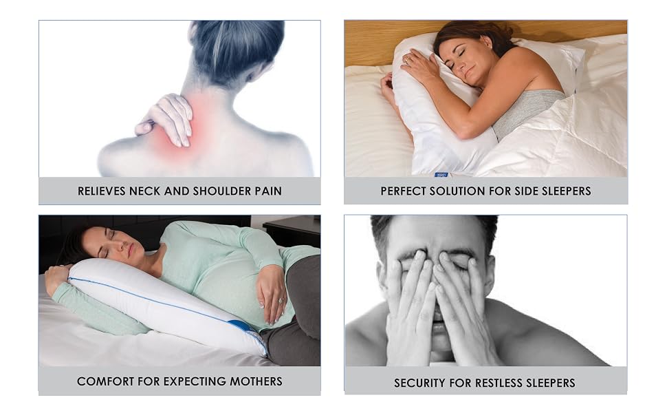 Great for neck pain, side sleepers, expecting mothers or restless sleepers