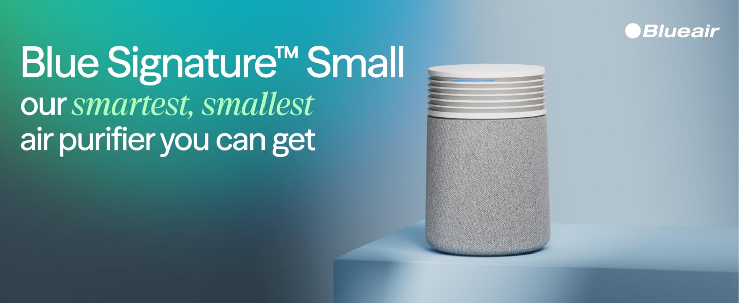 blue signature small our smartest and smallest air purifier