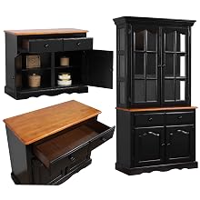 black dining furniture,tile top kitchen island,kitchen carts,traditional,country,cherry wood,storage