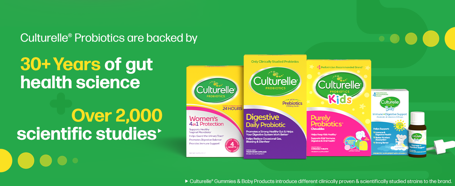 Culturelle Daily Probiotic Gummies for Women &amp;amp; Men Probiotic + Prebiotic for Digestive Health Vegan