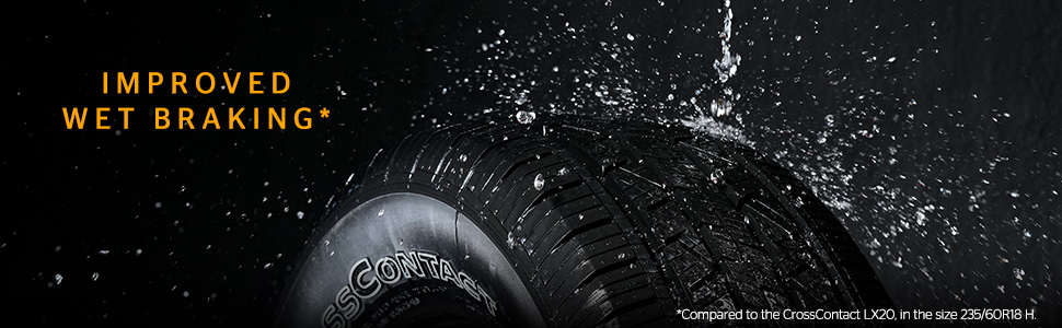Continental CrossContact LX25 improved wet braking