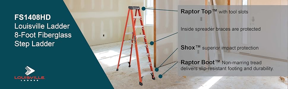 FS1408HD, Louisville Ladder, Stepladder