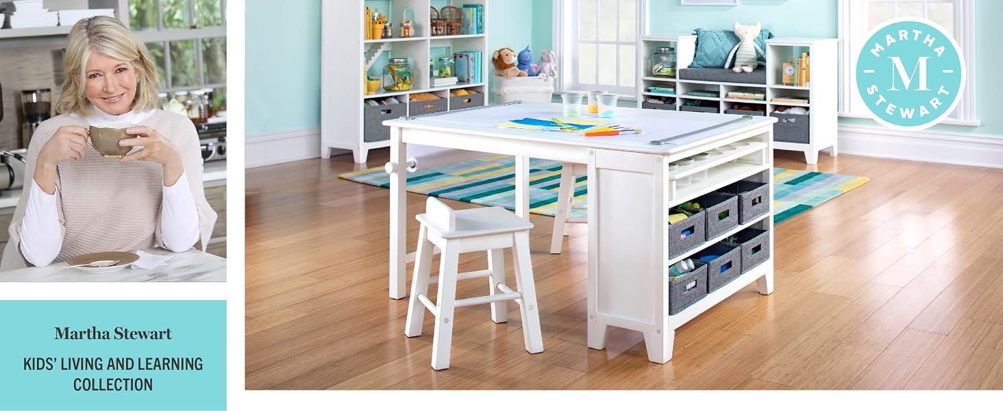 Martha Stewart Art Table and Stools Set