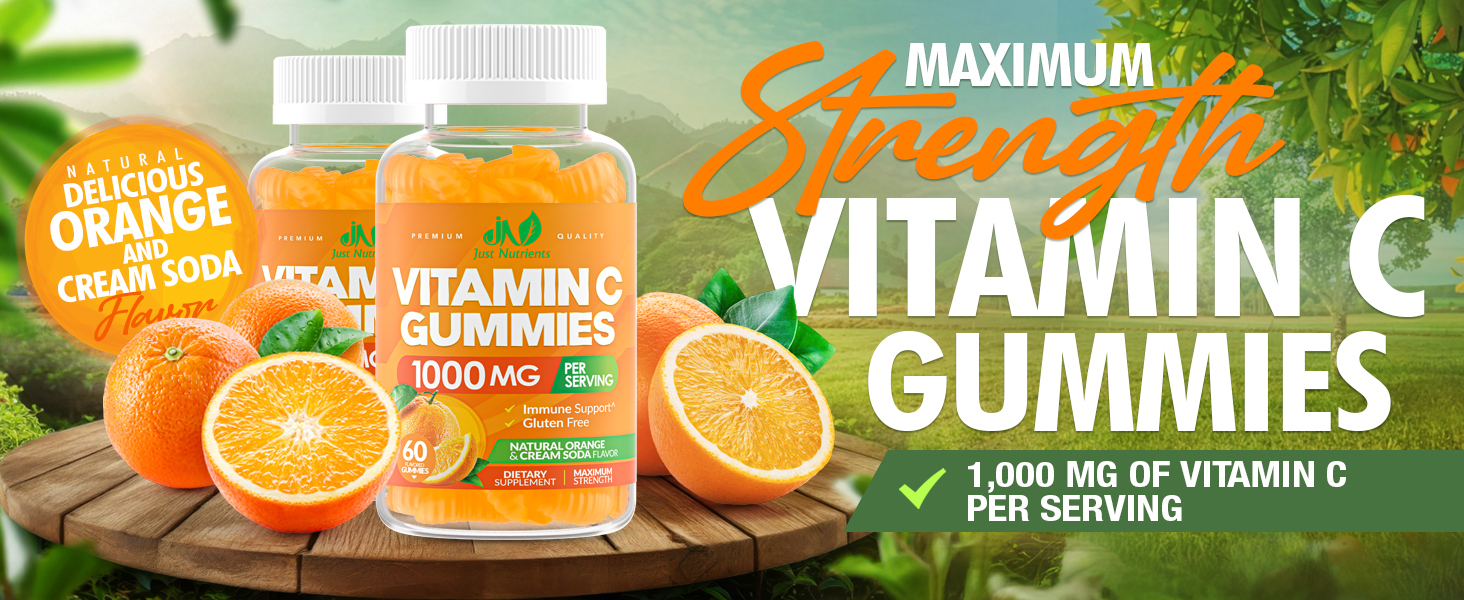 Maximum strength Vitamin C 1000mg gummies