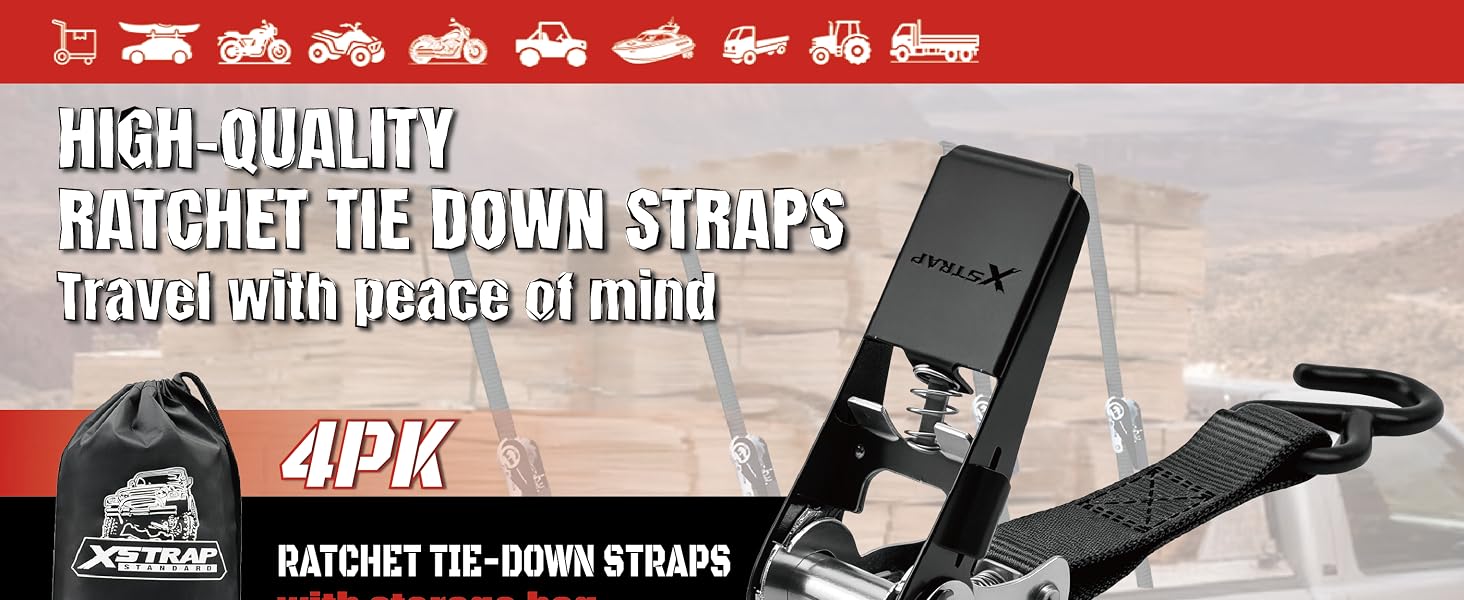 Ratchet Tie Down Straps