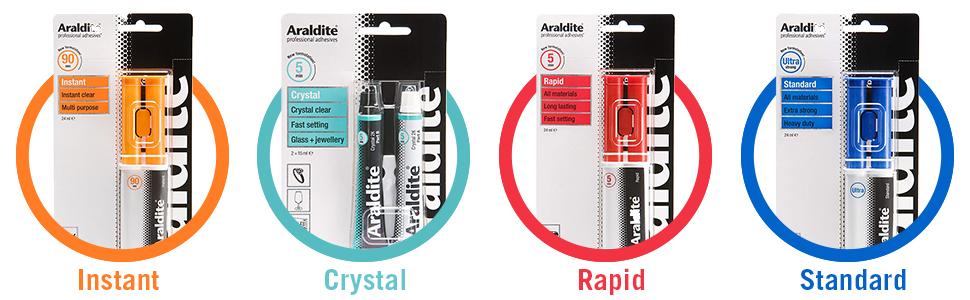 Araldite super glue options