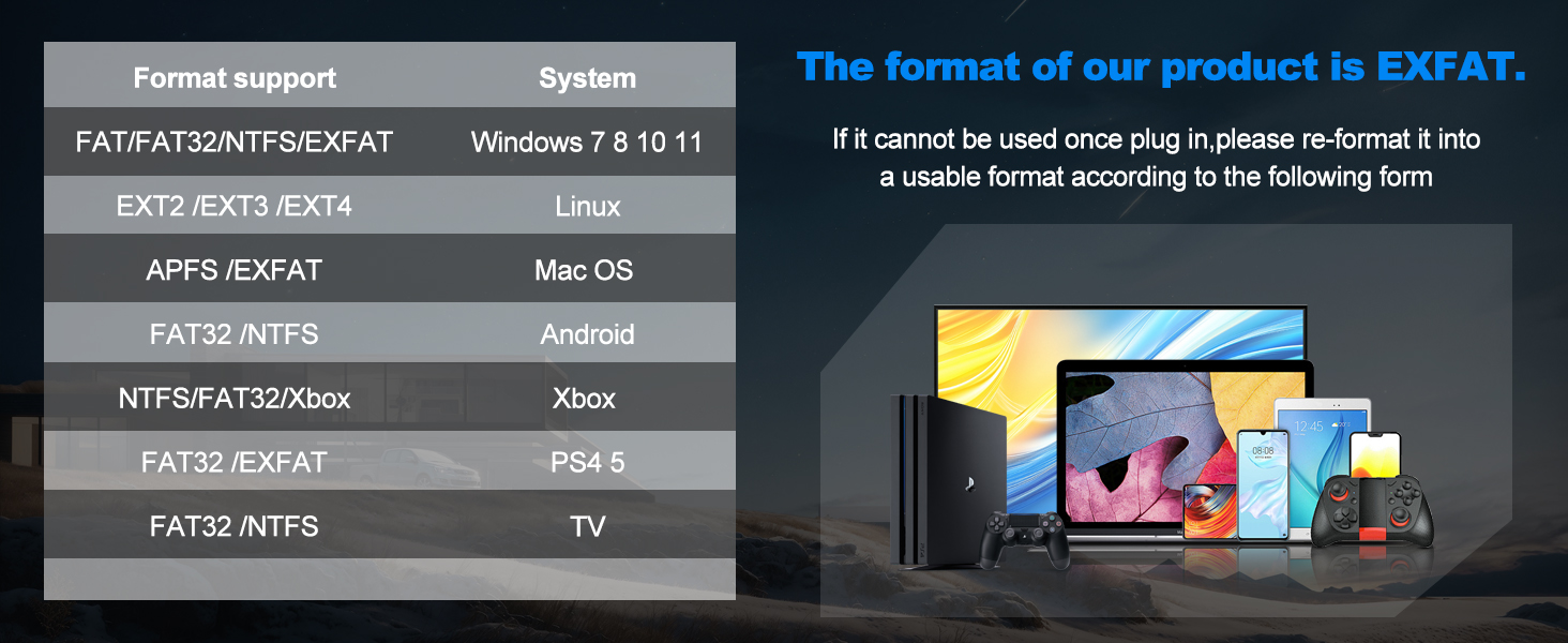 format SUPPORT SYSTEM