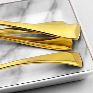 gold silverware