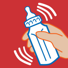 Shake bottle until formula &amp;amp; water is mixed well