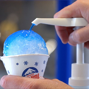 Pump Dispenser for Sno Cone Syrups