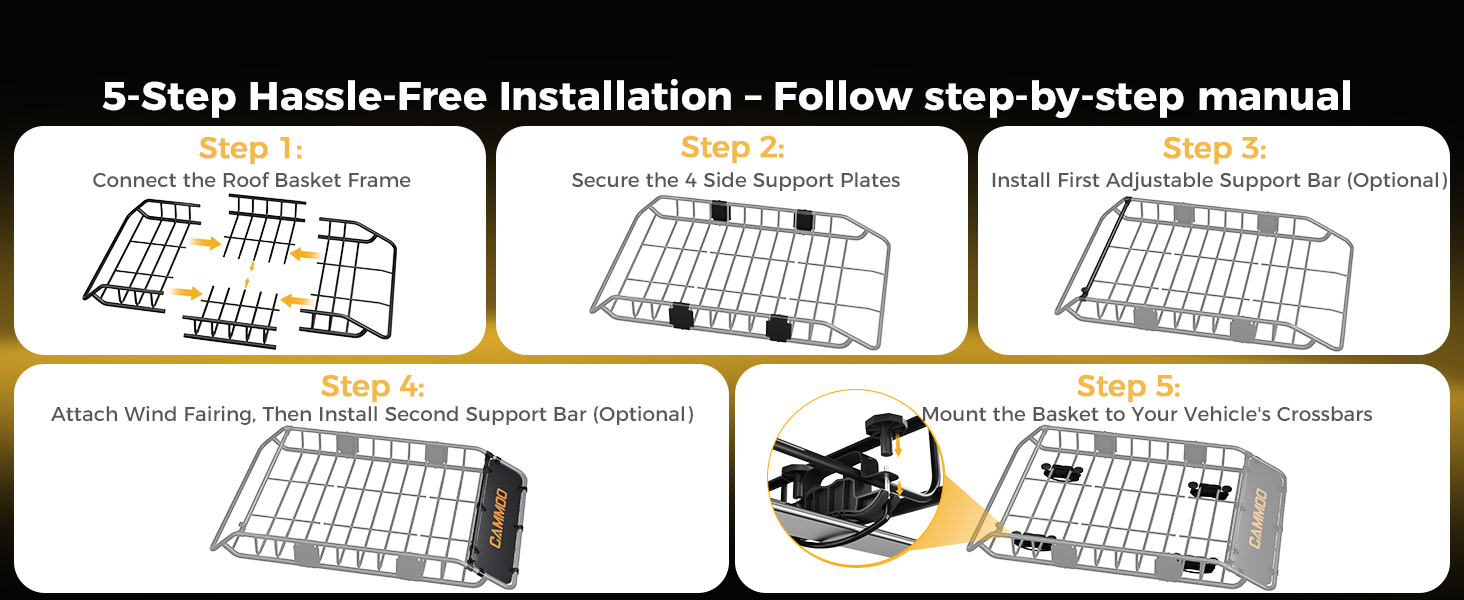 CAMMOO Roof Rack Basket