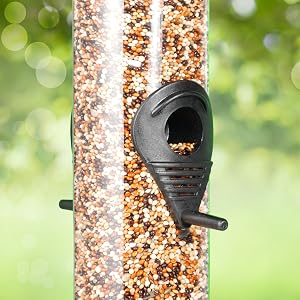 Hanging Tube Bird Feeders for Outside Bird Watching