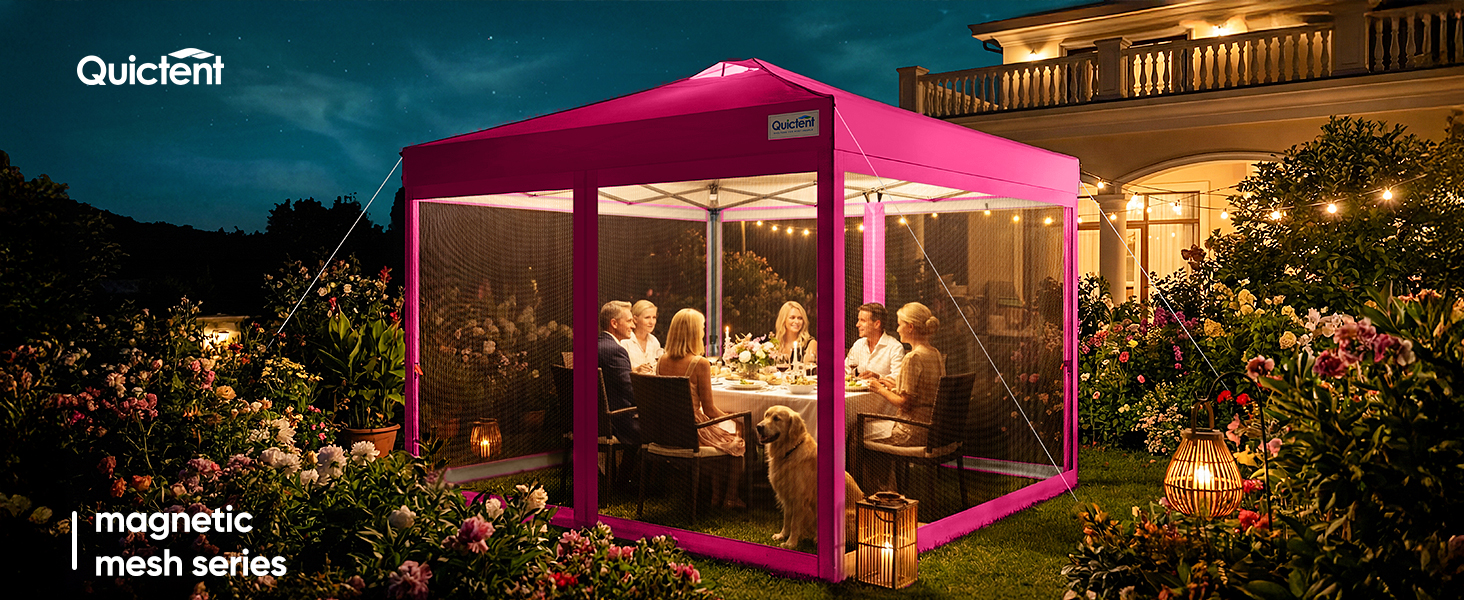 10x10 Pop up Canopy Tent with Netting