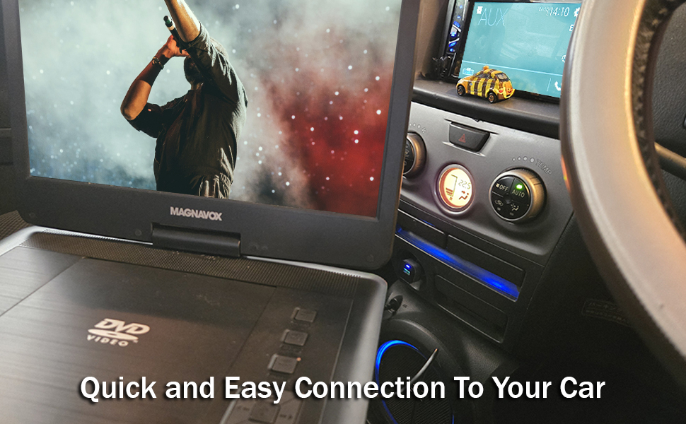 images of DVD player in car
