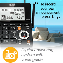 Digital answering system with voice guide