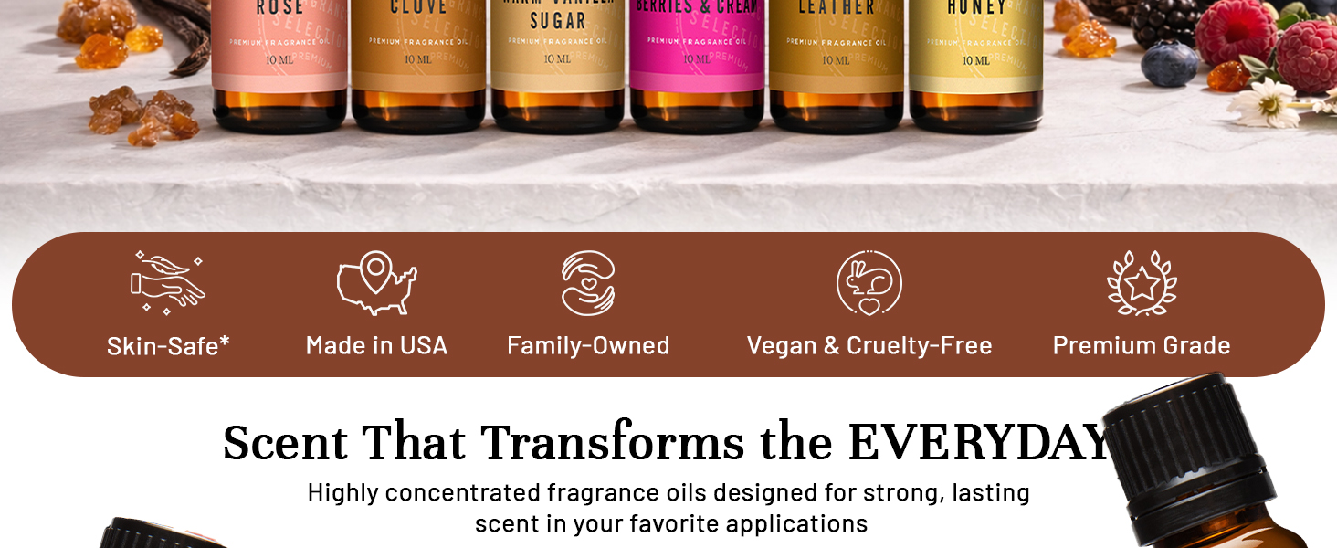 Fragrance Oils for Diffusers for Home Spice Set Fragrance Scents for Candle Making