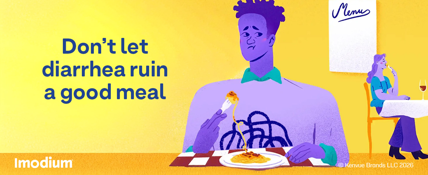 Imodium Anti-Diarrheal caplets help relieve diarrhea so you can enjoy a good meal