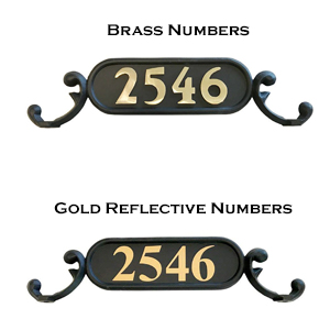 brass, gold, address, house, mailbox numbers, number, 1, 2, 3, 4, 5, 6, 7, 8, 9, 0, address plaque