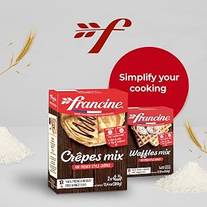 francine cake flour wheat flour organic crepes mix waffle mix cake mix