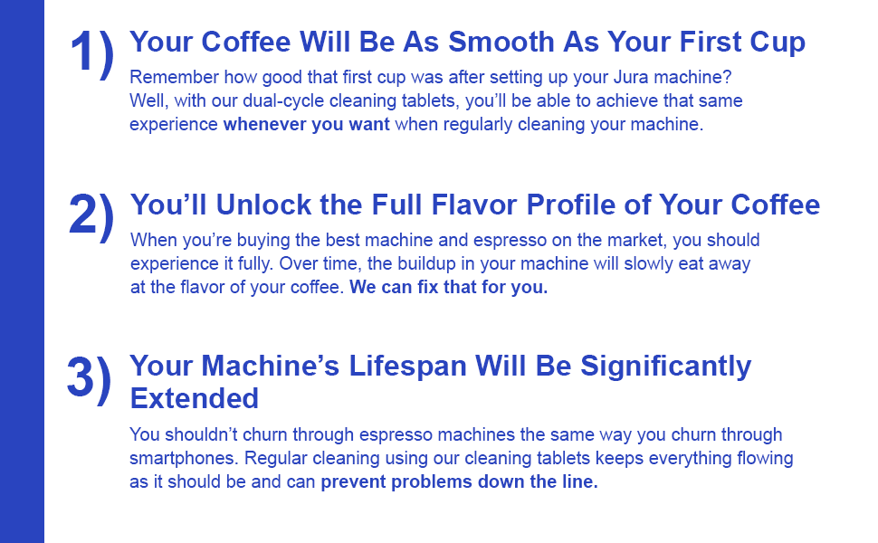 jura espresso machine cleaning tablets 25 count capresso f7 descaling descaler puly caff