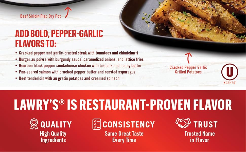 Lawry&amp;#39;s Cracked Pepper, Garlic &amp;amp; Herb Rub