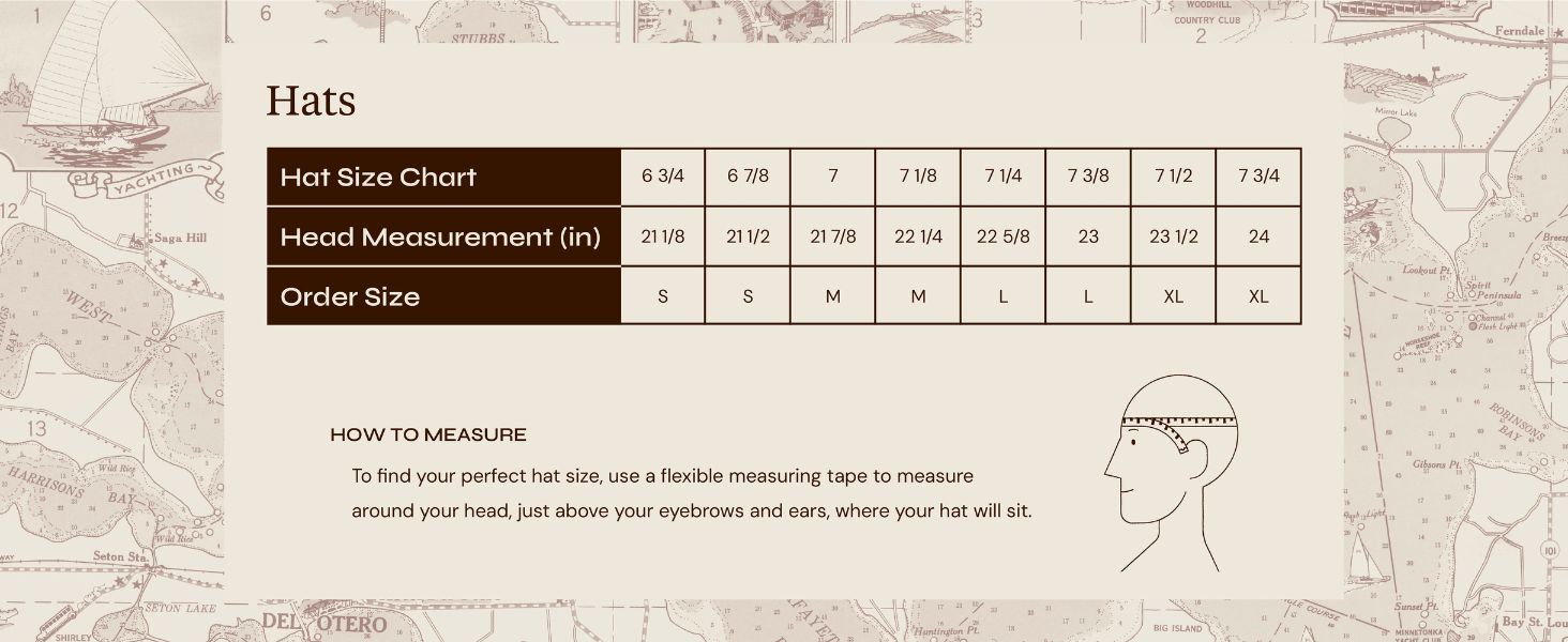 Hat size chart