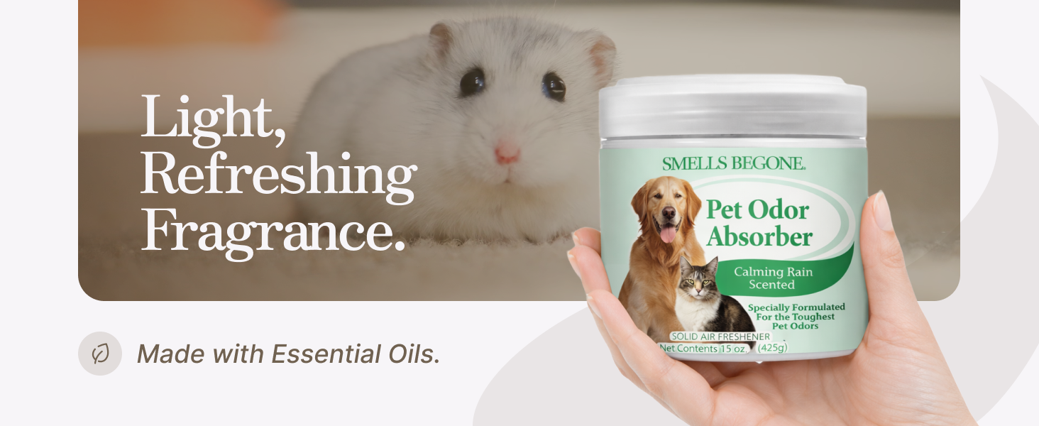 light, refreshing fragrance from essential oils
