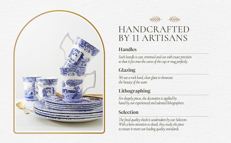blue italian spode