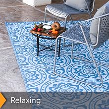 relaxing, outdoor, camping, convenient, rv, reversible mat, versatile, picnic day
