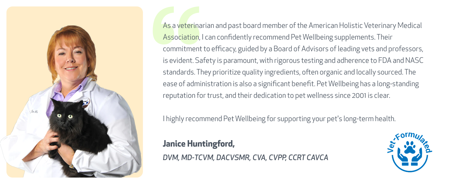 dr. jan, DVM, MD-TCVM, DACVSMR, CVA, CVPP, CCRT CAVCA, recommends pet wellbeing, board of advisors