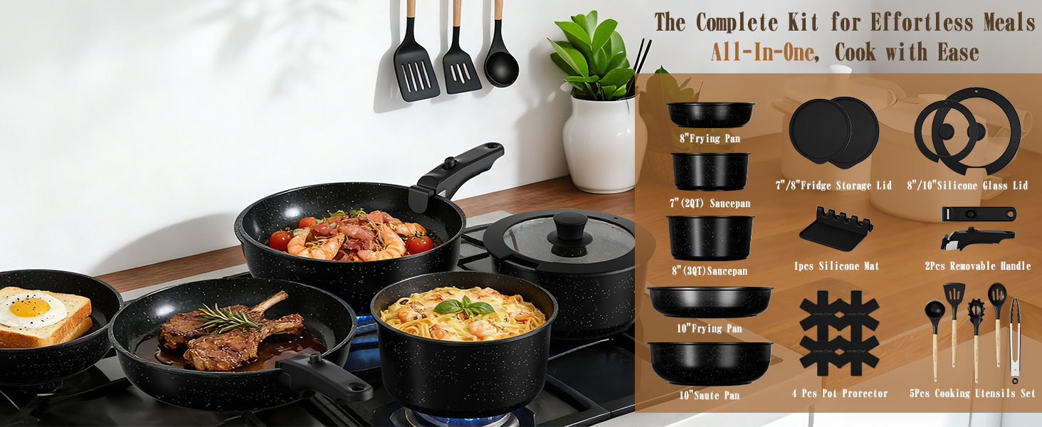 Pots and Pans Set Non Stick