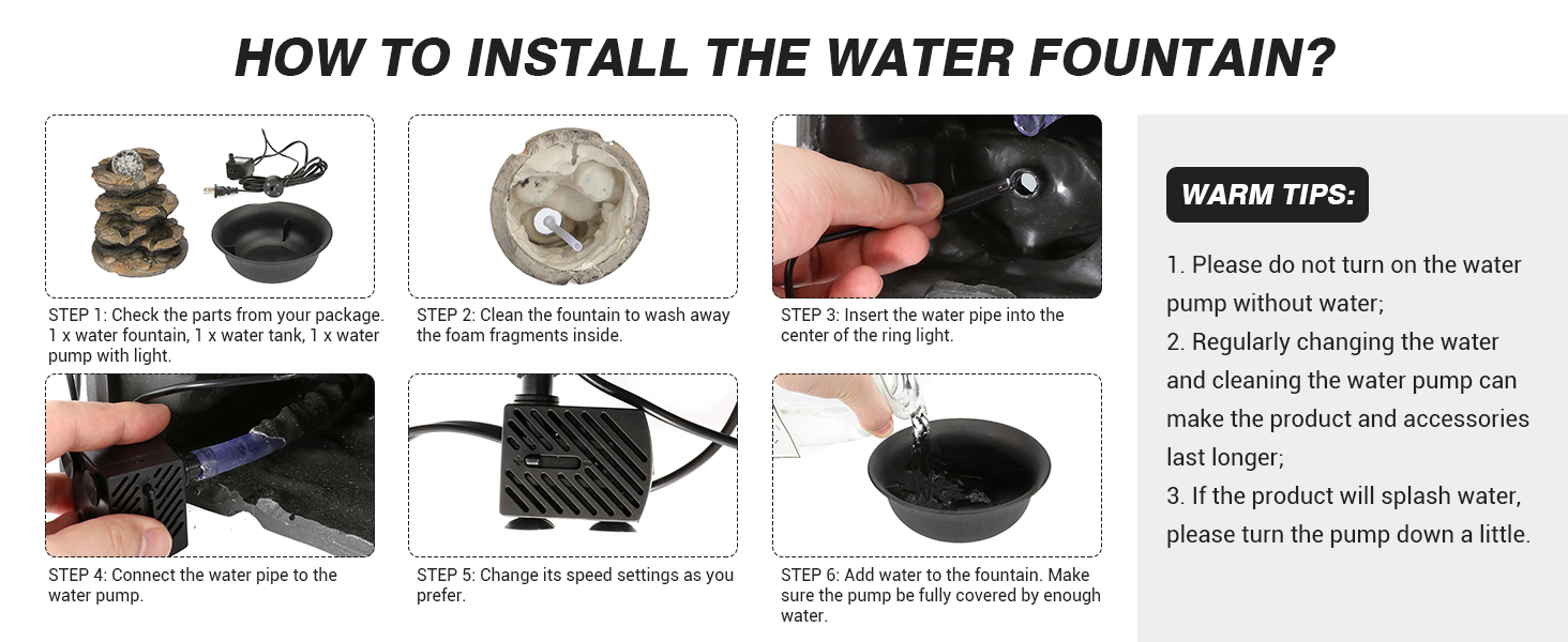 Table Water Fountain