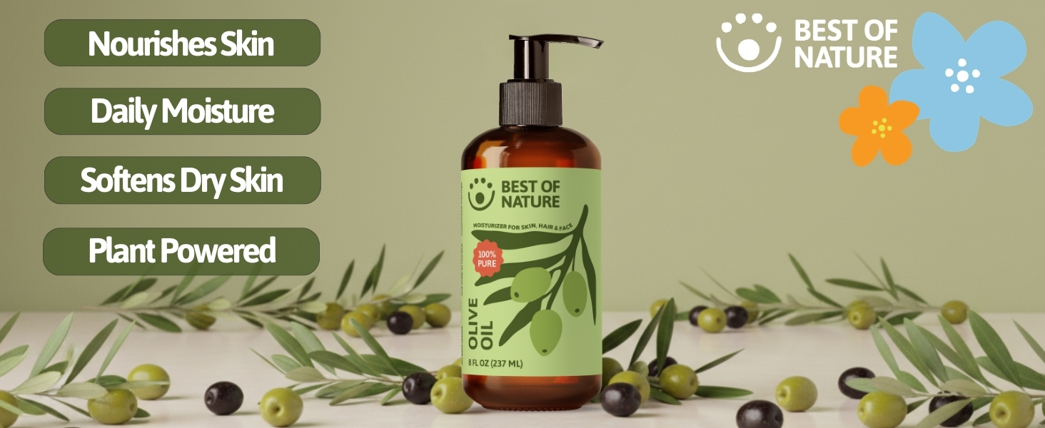 Best of Nature Olive Oil – nutrient-rich, moisturizing oil for skin care and massage