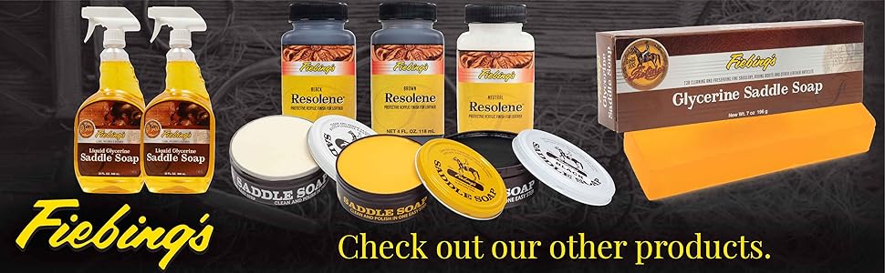 fiebing&amp;#39;s saddle soap tack care leather conditioner cleaner car seat boot condition saddle belt