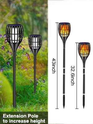 solar outdoor torch light