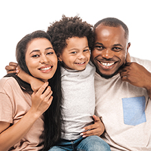 Smiling family