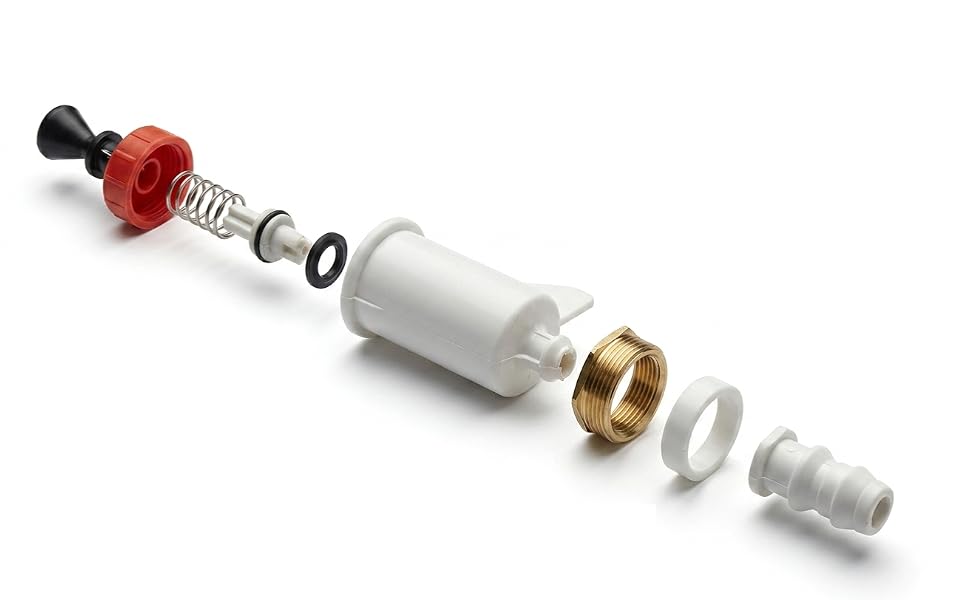 image showing the components of the bell matic assembly valve