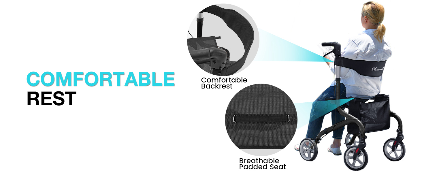 comfortable backrest and breathable padder seat