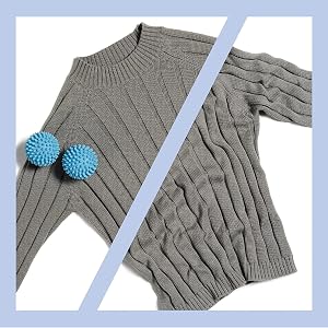Dryer Balls with sweater