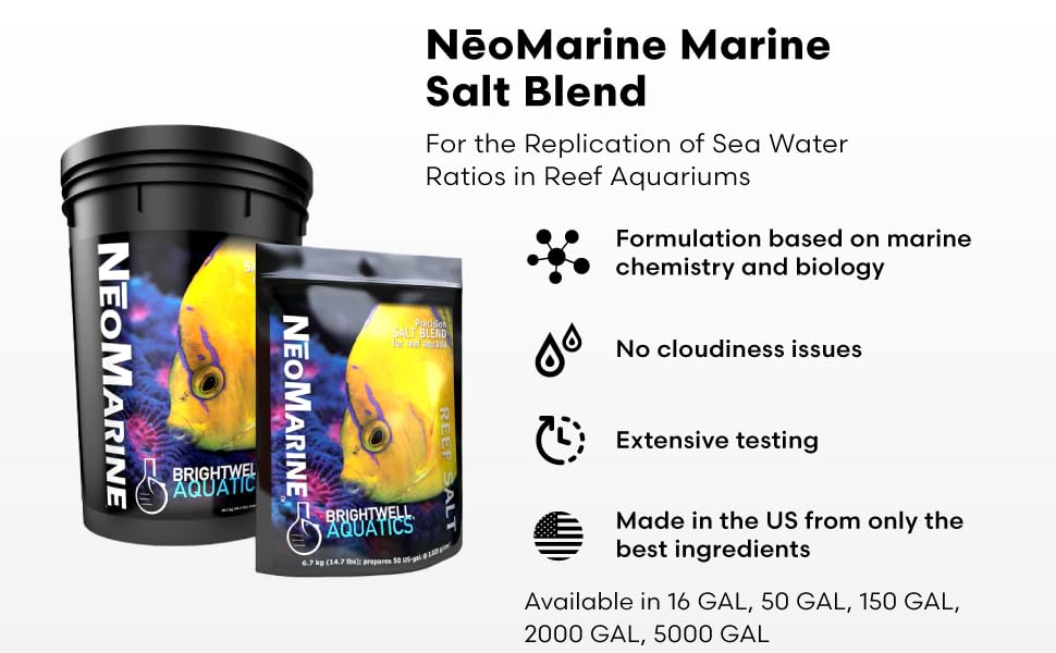 coral water fish starter conditioner prep beginner ocean seawater brightwell aquatics