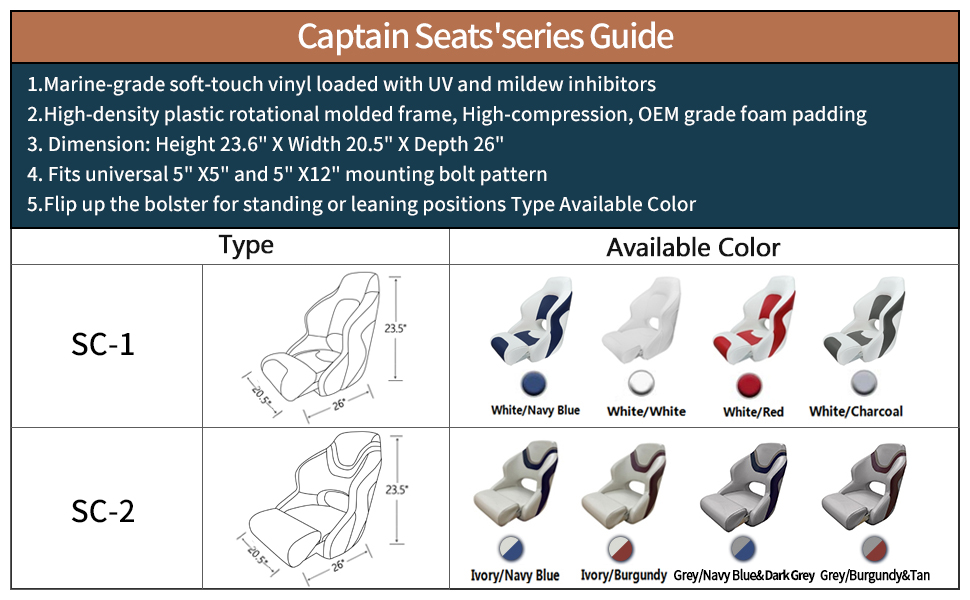 Captain bucket seat
