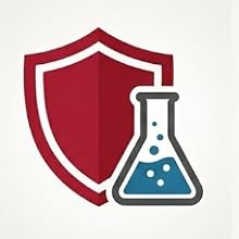red shield with bubbling glass next to it