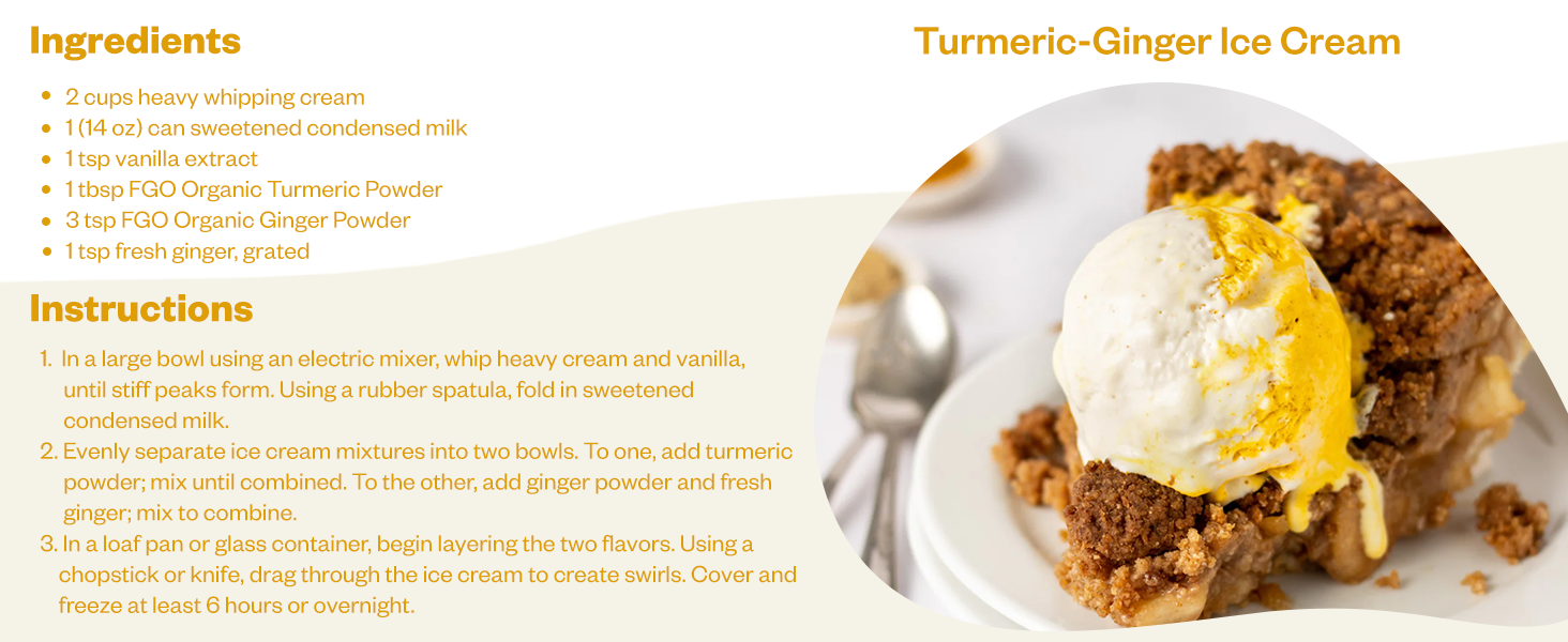 Turmeric-Ginger Ice Cream
