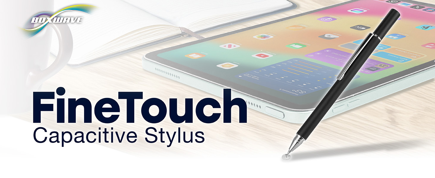 BoxWave FineTouch Capacitive Stylus with Clear Tip for Touchscreens